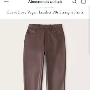 Abercrombie & Fitch faux leather pants